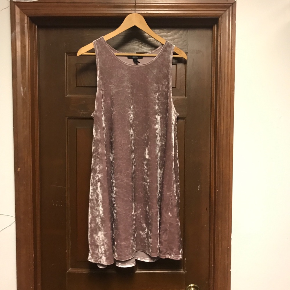 Pink, velvet dress